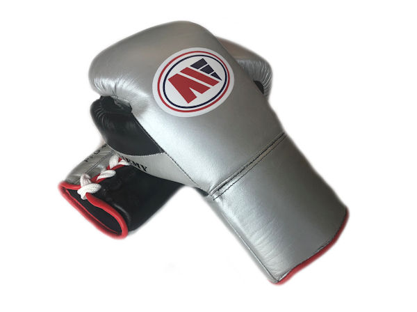 Main Event PFG 3000 Alchemy Pro Fight Boxing Gloves Lace Silver